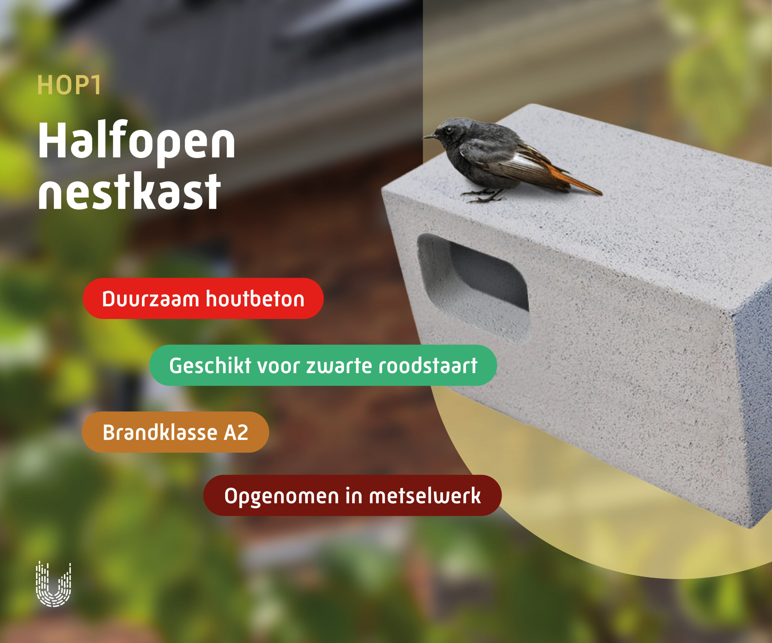 HOP1 | Halfopen nestkast